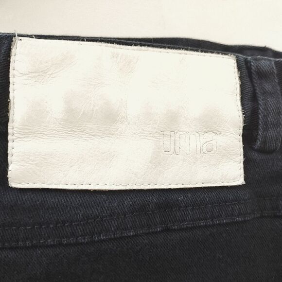 UMA Black High Rise S Black Straight Ankle Length Button Front Jeans - Picture 6 of 6